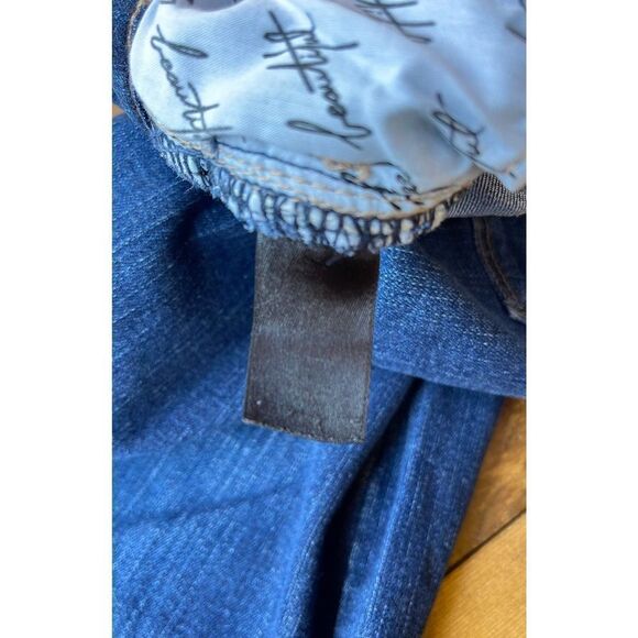 White house black market bootcut blanc jeans womens sz 4R low rise stretch denim - Picture 12 of 12